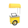 Ice cream cart Mini cute ice cream cart display cabinet outdoor small ice cream cart